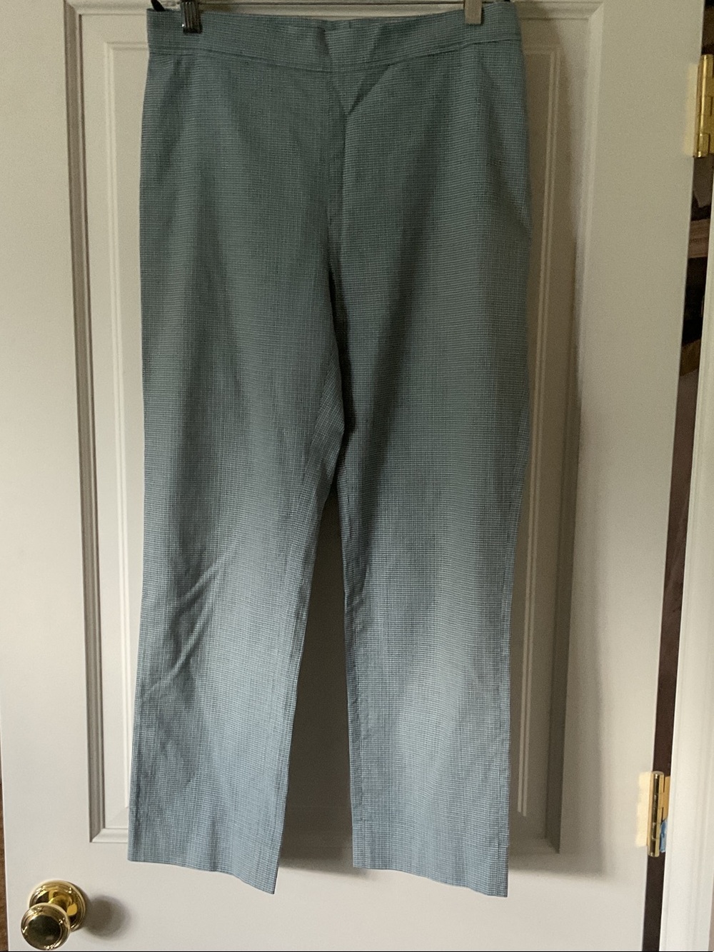 Piazza Sempione Tailored Cropped Pants in Pale Blue